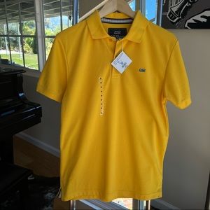 NWT- Off Shore Mens Slim Fit Yellow Short Sleeve Polo Shirt￼- Soft